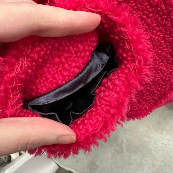 Boden women’s pink tweed blazer jacket wool size 10 Barbie core career - Picture 5 of 9